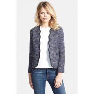 Chelsea28 Scallop Blazer Sparkle Career Jacket